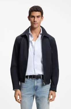 Wasserabweisende Jacke mit Double-B-Monogramm-Abzeichen