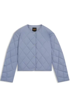 Wasserabweisende Jacke mit Rautensteppung
