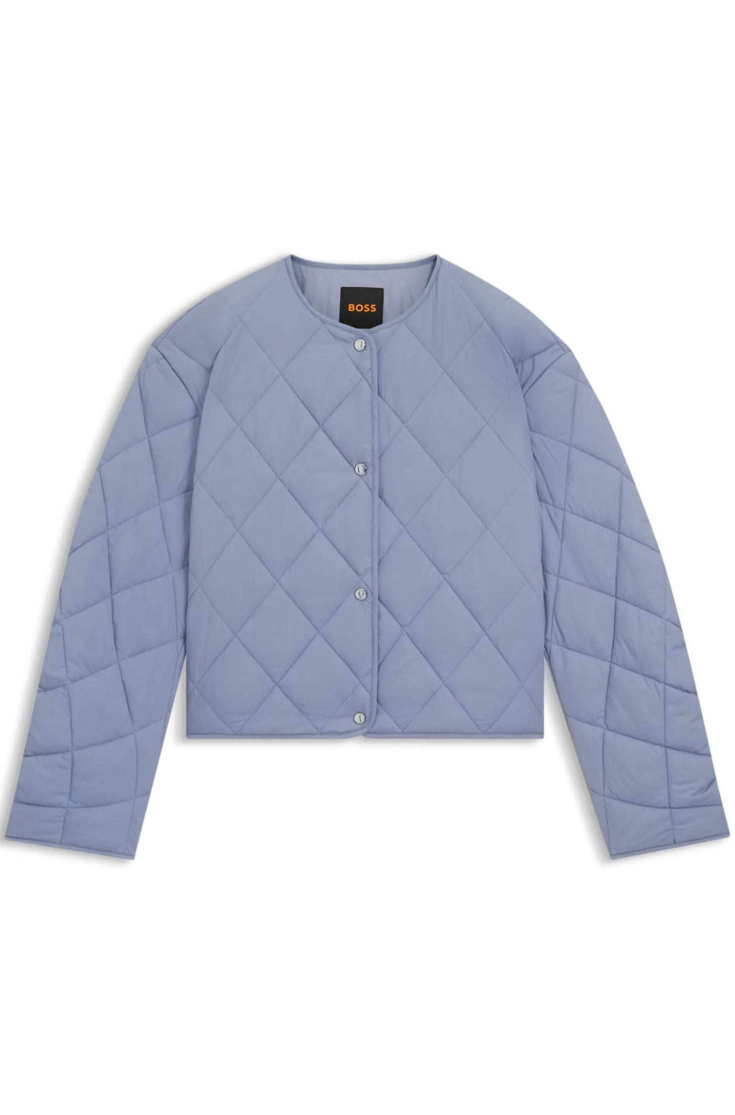 Wasserabweisende Jacke mit Rautensteppung