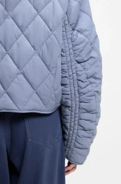 Wasserabweisende Jacke mit Rautensteppung
