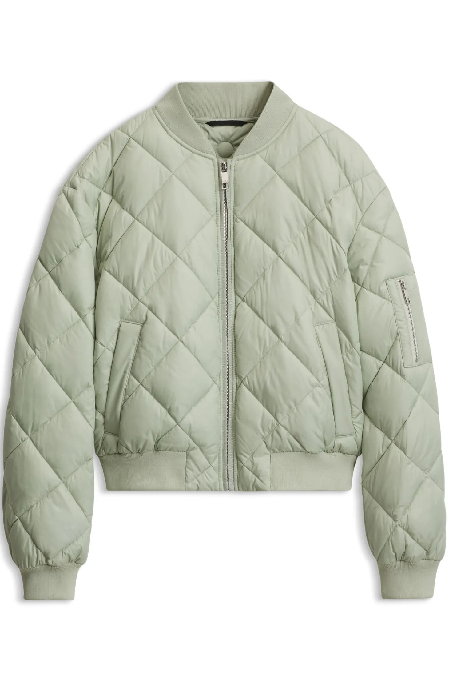 Wasserabweisende Jacke mit rautenförmigen Absteppungen