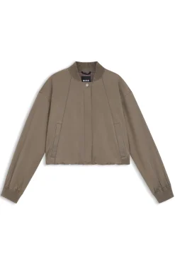 Wasserabweisende Jacke mit Satin-Finish