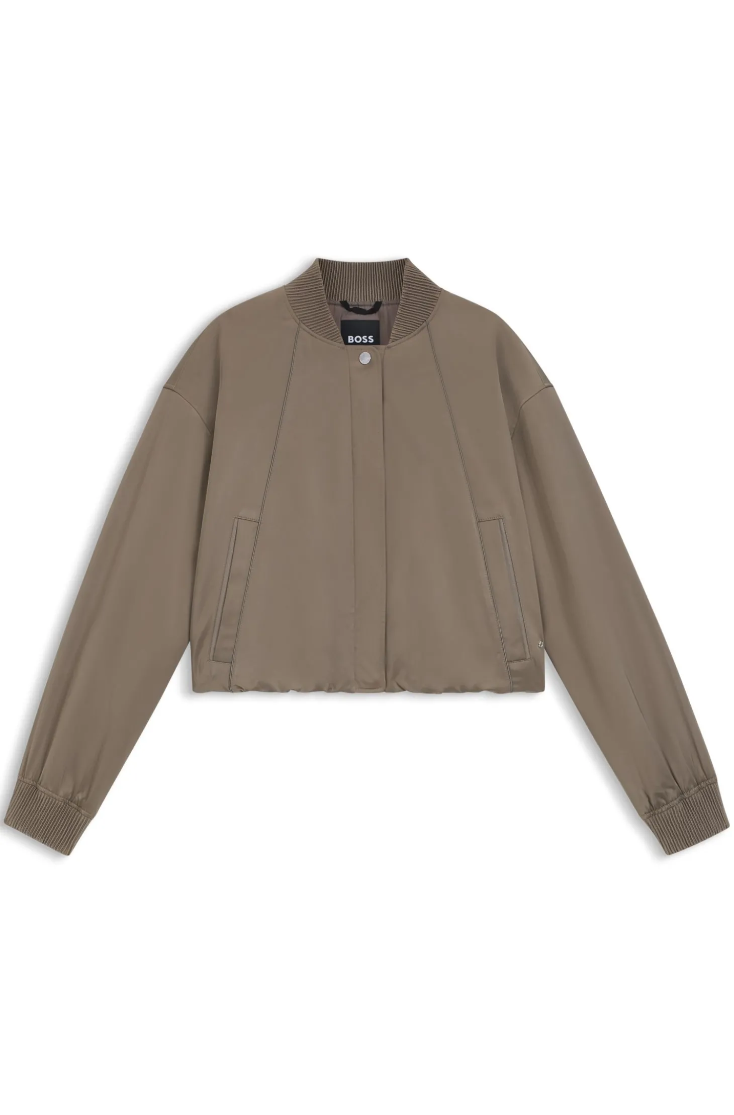 Wasserabweisende Jacke mit Satin-Finish