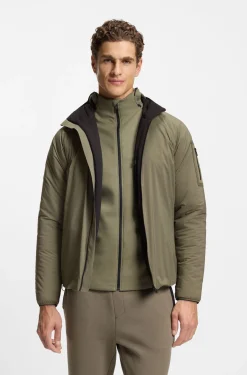 Wasserabweisende Jacke mit verstellbarem Saum
