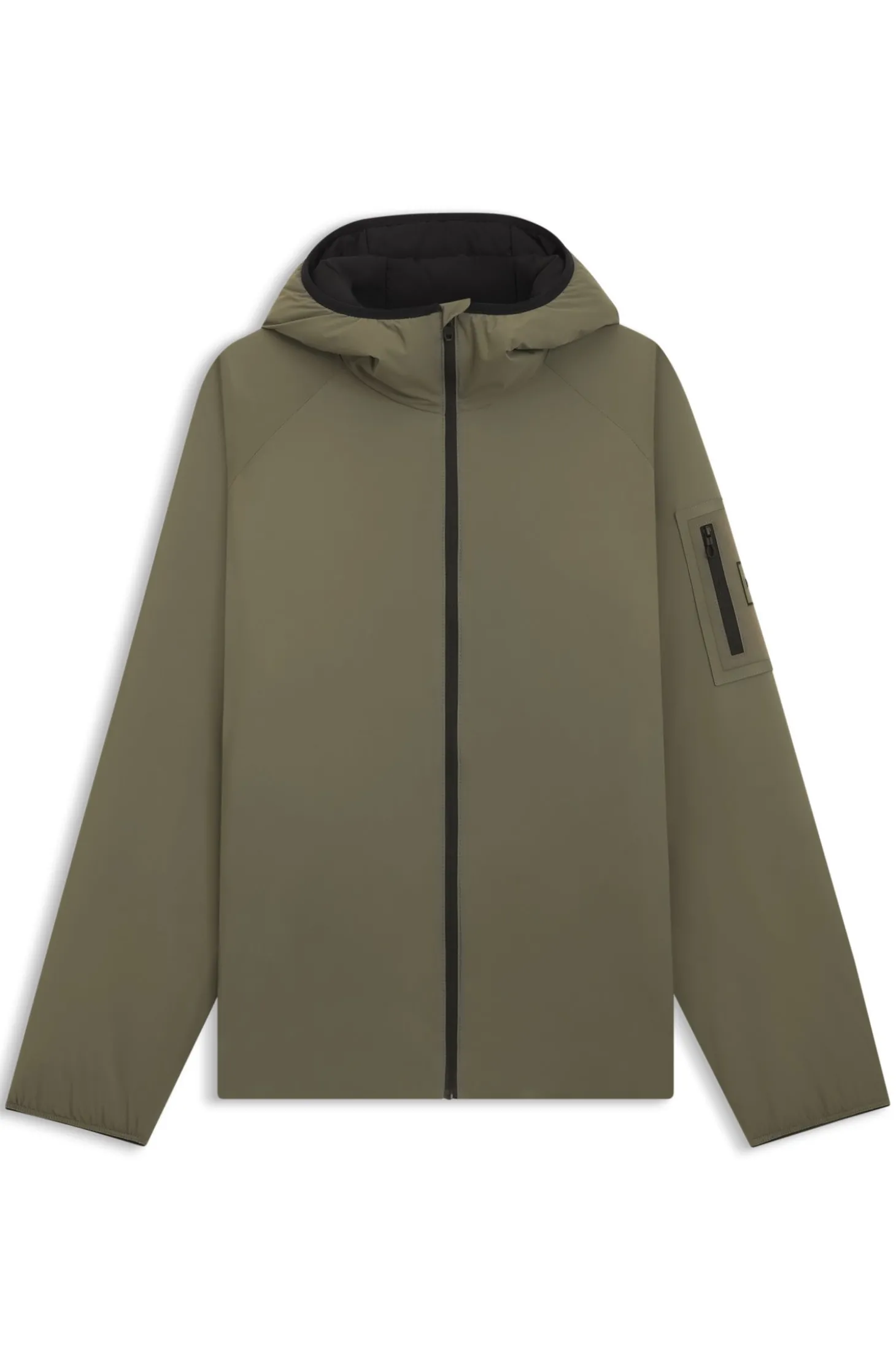 Wasserabweisende Jacke mit verstellbarem Saum