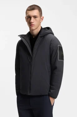 Wasserabweisende Jacke mit verstellbarem Saum