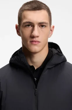 Wasserabweisende Jacke mit verstellbarem Saum