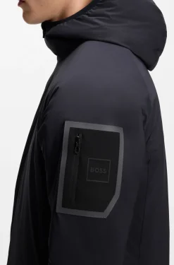 Wasserabweisende Jacke mit verstellbarem Saum