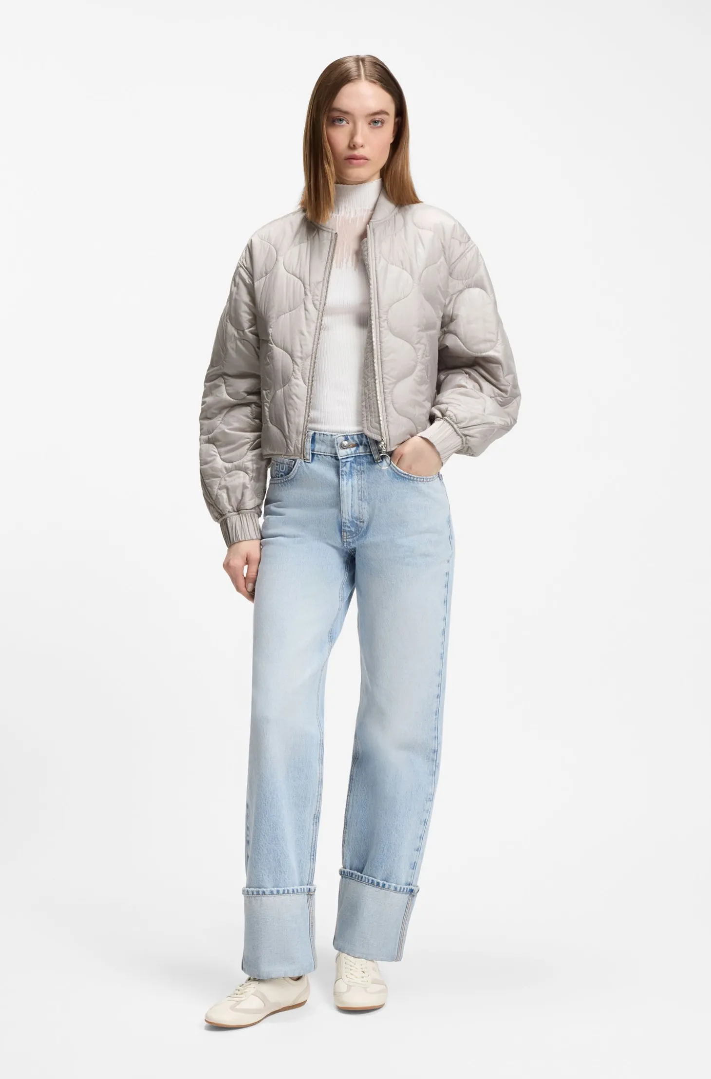 Wasserabweisende Jacke mit Zwiebelsteppung
