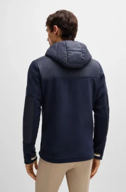 Wasserabweisende Reitsport-Jacke mit Fleece-Details