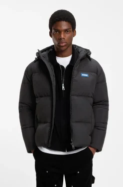 Wasserabweisende Relaxed-Fit Jacke mit Logo-Badge