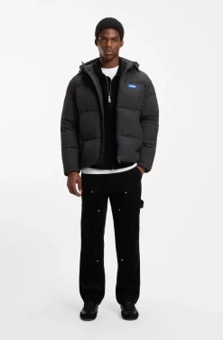 Wasserabweisende Relaxed-Fit Jacke mit Logo-Badge