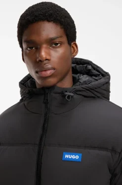 Wasserabweisende Relaxed-Fit Jacke mit Logo-Badge