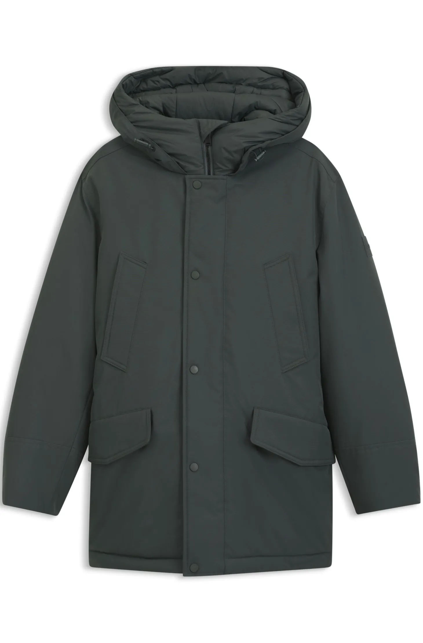 Wasserabweisender Parka mit Logo-Badge