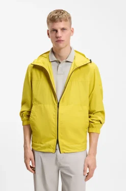 Wasserabweisender Regular-Fit Windbreaker aus softem Gewebe