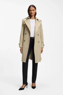 Wasserabweisender Trenchcoat mit Gürtel
