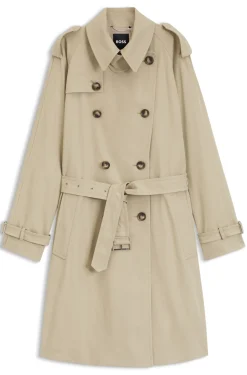 Wasserabweisender Trenchcoat mit Gürtel