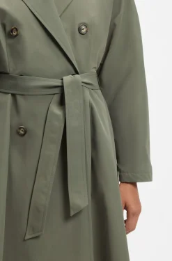 Wasserabweisender Trenchcoat mit Gürtel