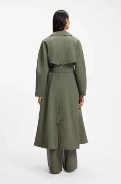 Wasserabweisender Trenchcoat mit Gürtel