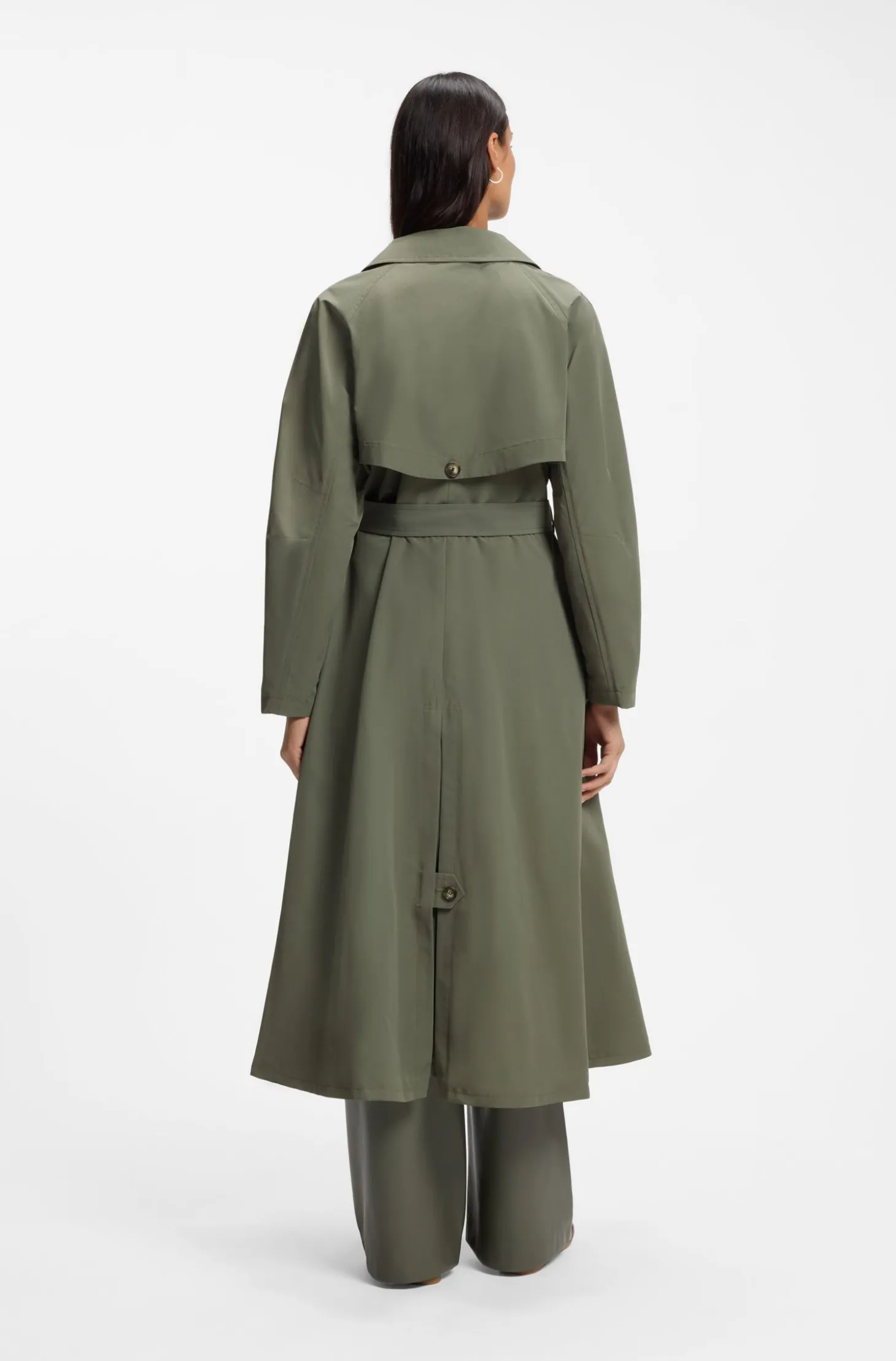 Wasserabweisender Trenchcoat mit Gürtel