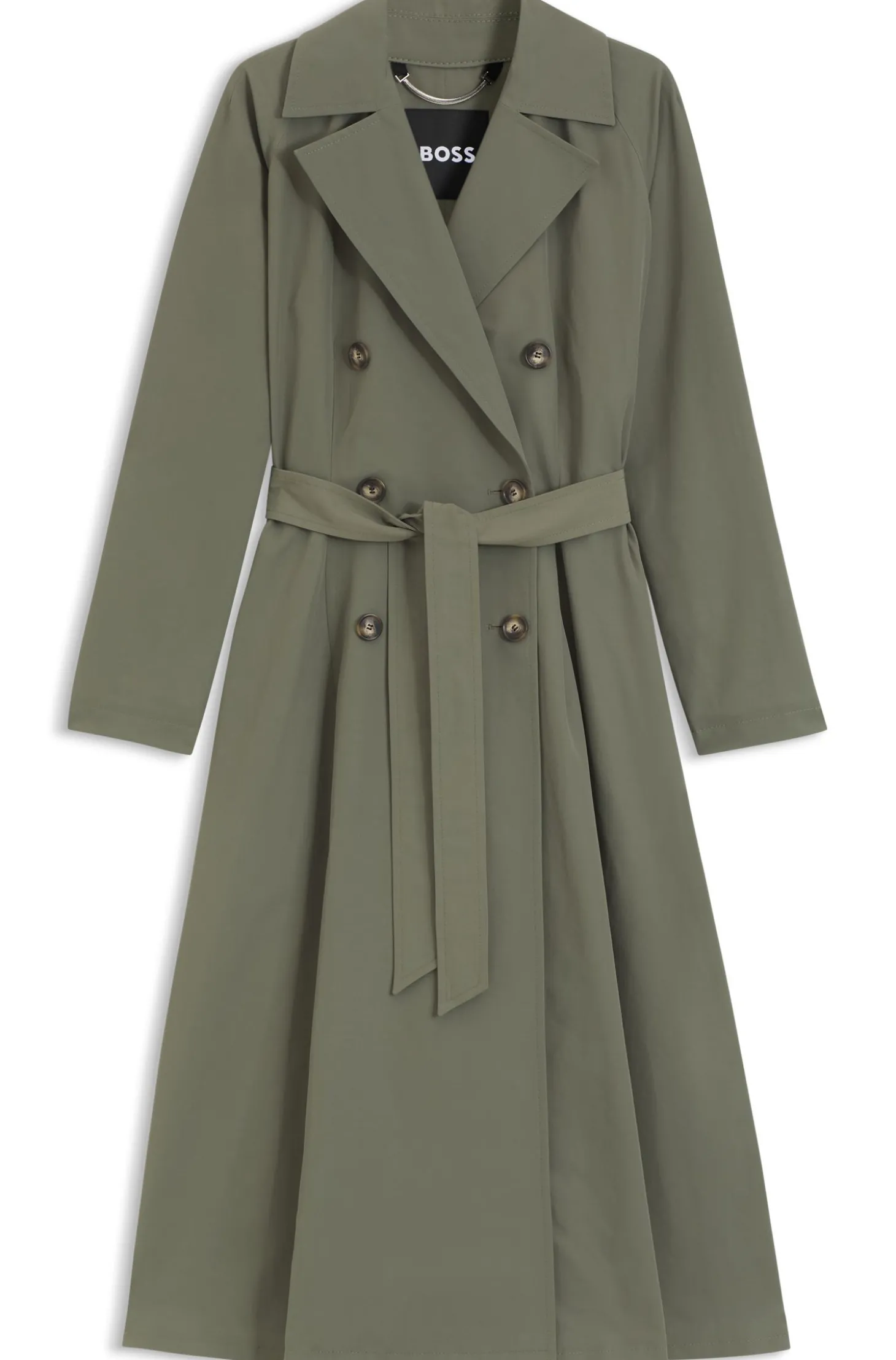 Wasserabweisender Trenchcoat mit Gürtel