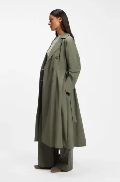 Wasserabweisender Trenchcoat mit Gürtel