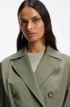 Wasserabweisender Trenchcoat mit Gürtel