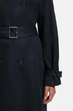 Wasserabweisender Trenchcoat mit Gürtel