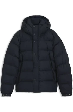 Wasserabweisende Steppjacke mit Kapuze und gepolstertem Kragen