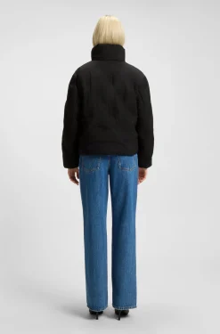 Wasserabweisende Steppjacke mit Stack-Logo-Prägung