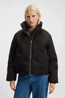 Wasserabweisende Steppjacke mit Stack-Logo-Prägung