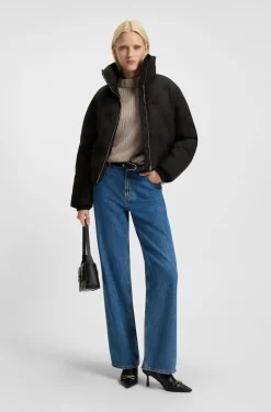 Wasserabweisende Steppjacke mit Stack-Logo-Prägung