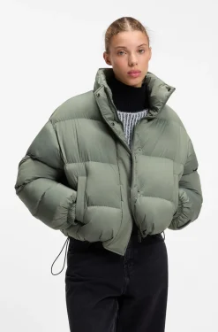 Wasserabweisende Steppjacke mit Stehkragen
