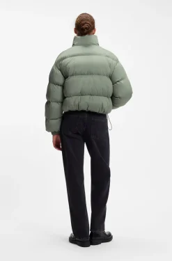 Wasserabweisende Steppjacke mit Stehkragen