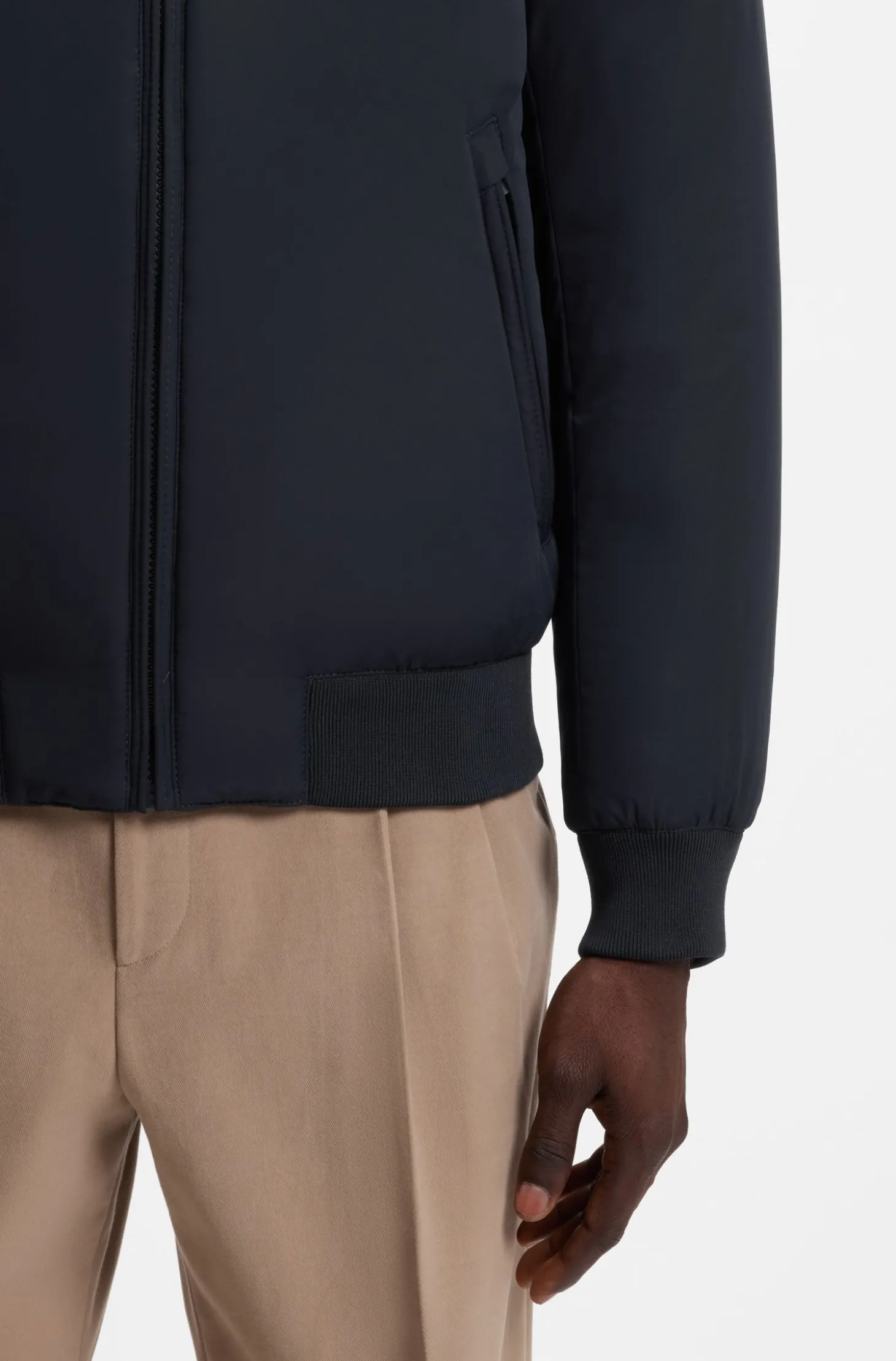 Wasserabweisende wattierte Jacke mit Double-B-Monogramm