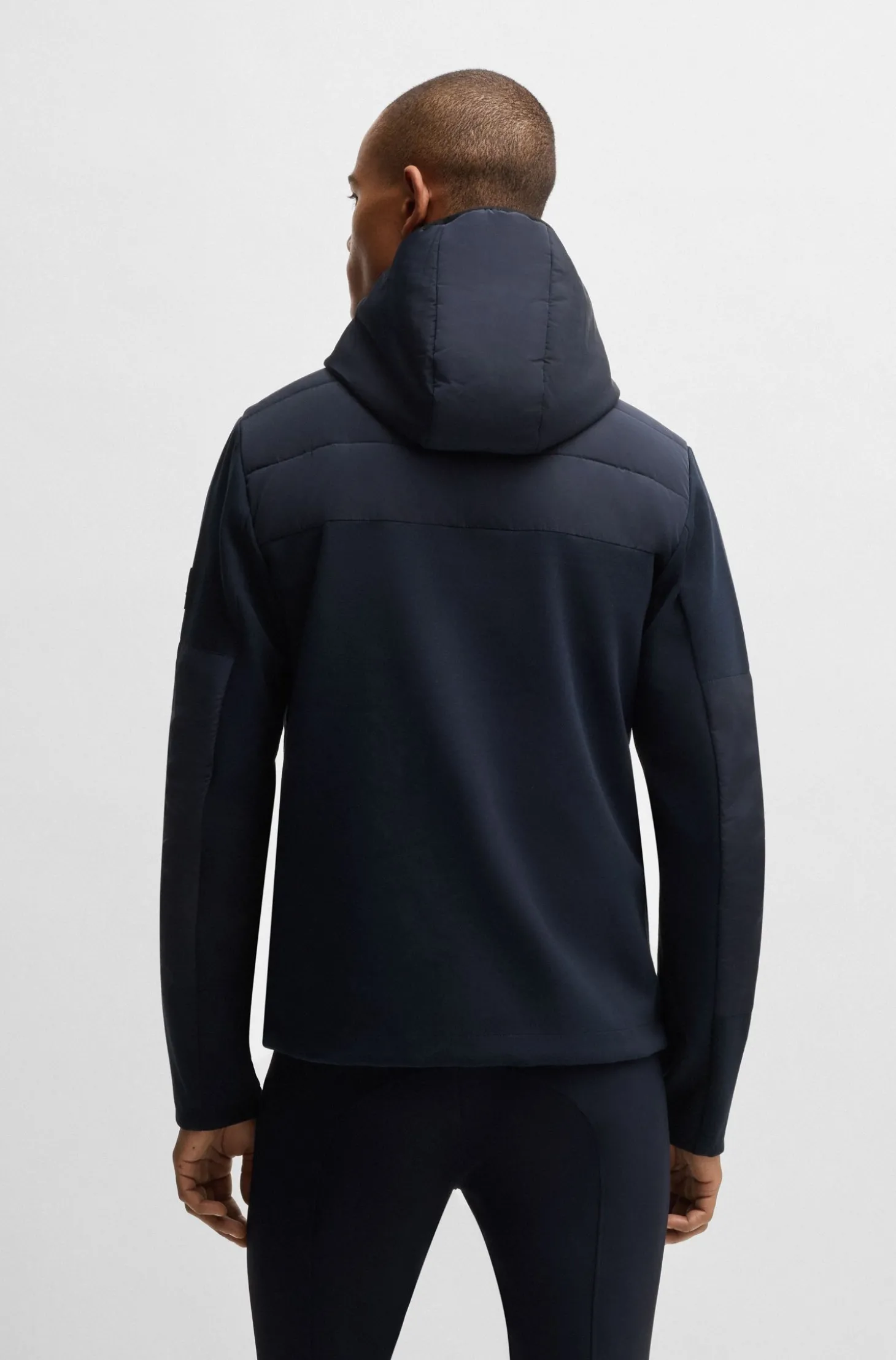 Wasserabweisende, wattierte Reitsport-Hybrid-Jacke