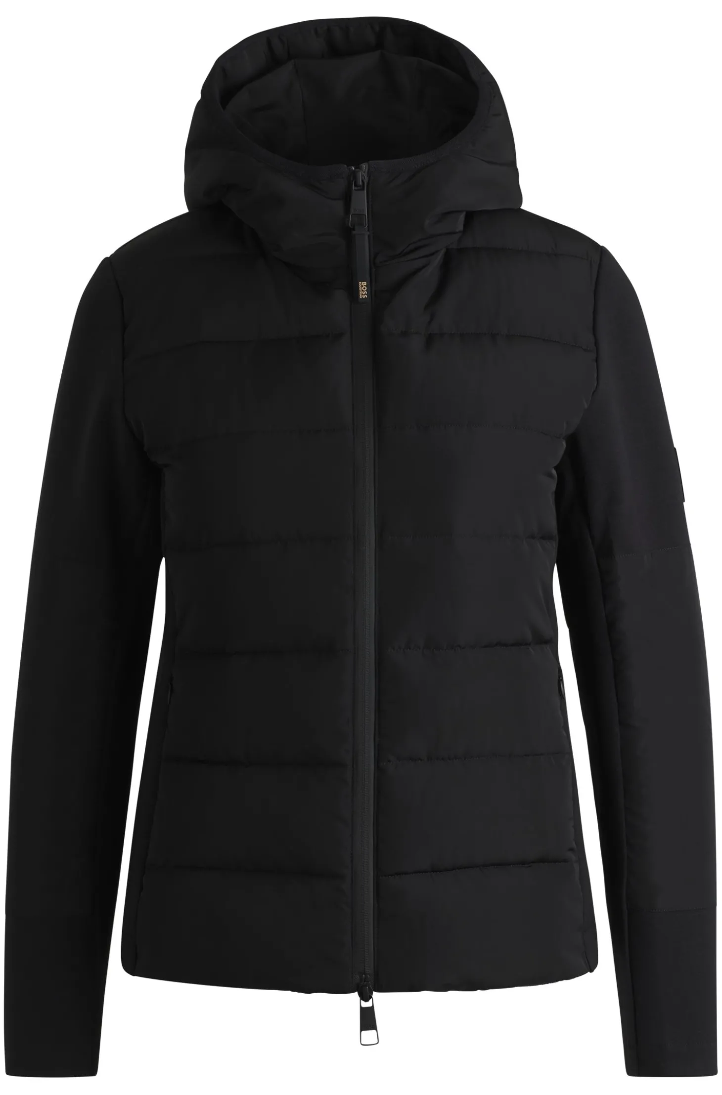 Wasserabweisende, wattierte Reitsport-Hybrid-Jacke