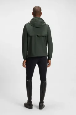 Wasserdichte Reitsport-Jacke mit verstellbarer Kapuze
