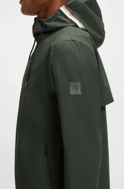 Wasserdichte Reitsport-Jacke mit verstellbarer Kapuze