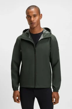 Wasserdichte Reitsport-Jacke mit verstellbarer Kapuze