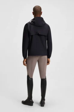 Wasserdichte Reitsport-Jacke mit verstellbarer Kapuze