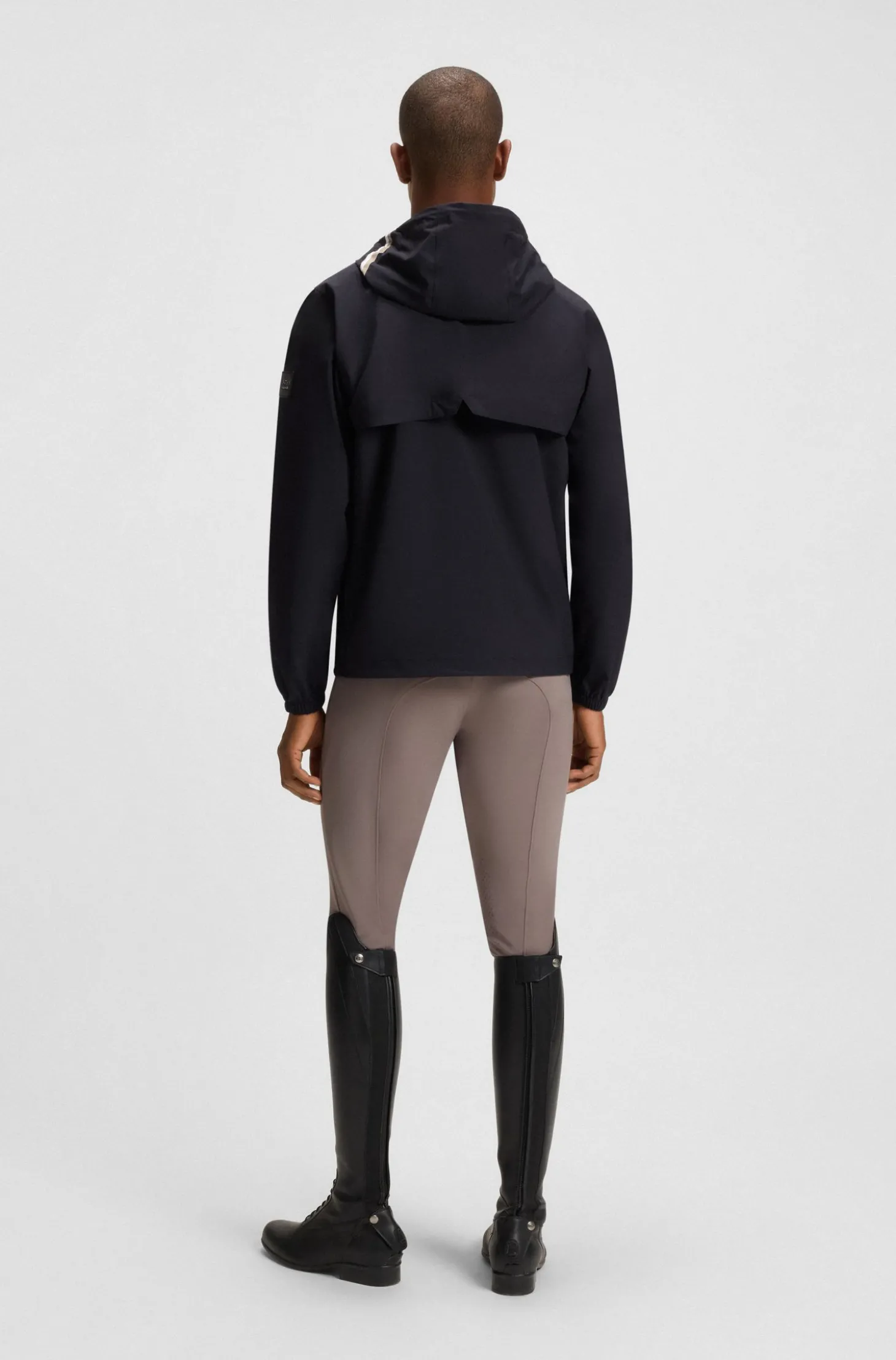 Wasserdichte Reitsport-Jacke mit verstellbarer Kapuze