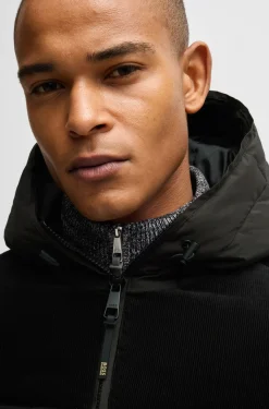 Wasserdichte Reitsport-Jacke mit Cord-Details