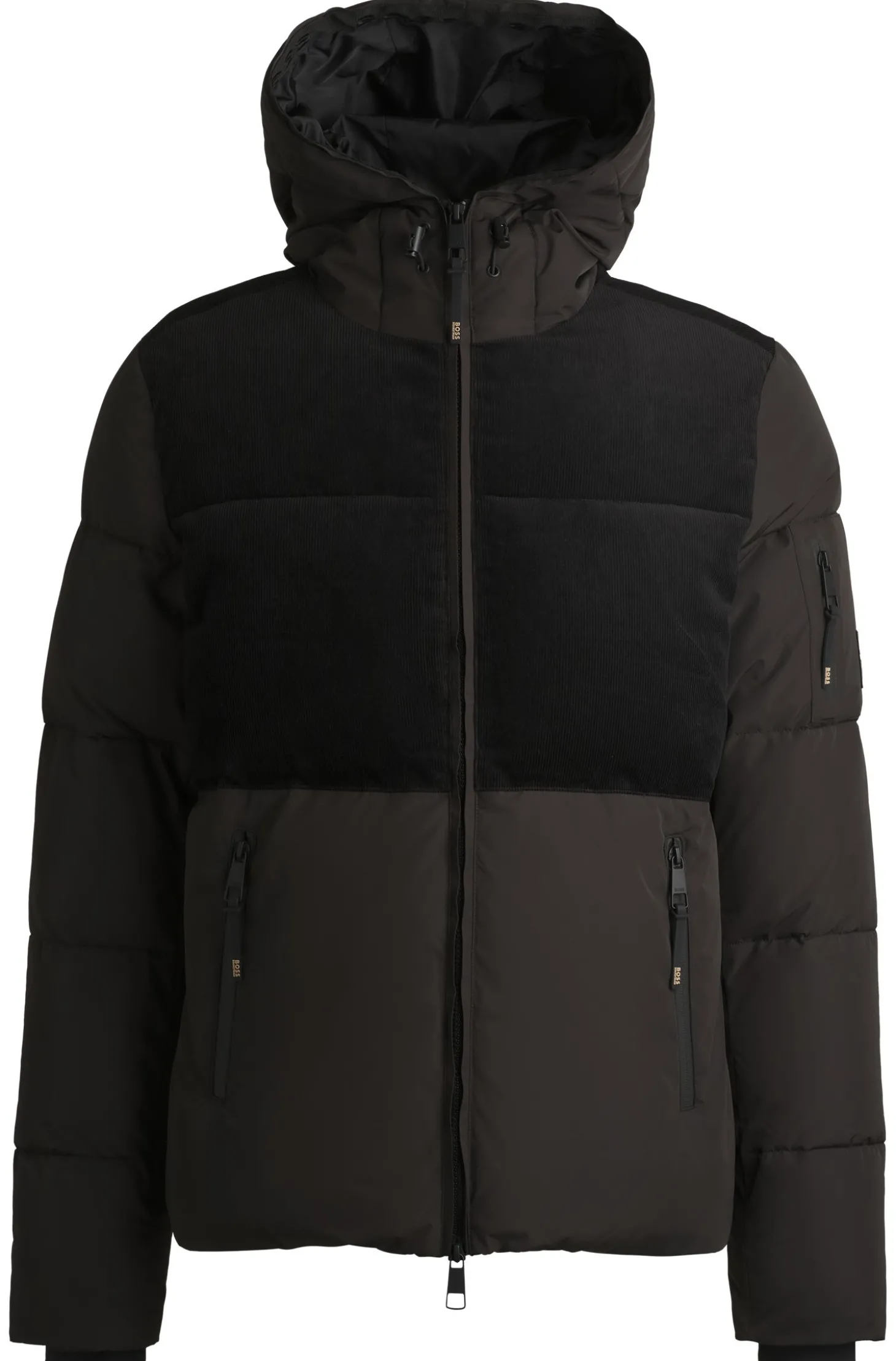Wasserdichte Reitsport-Jacke mit Cord-Details
