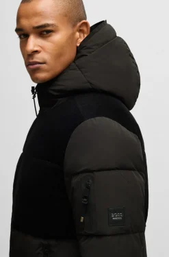 Wasserdichte Reitsport-Jacke mit Cord-Details