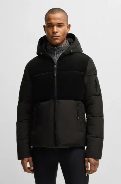 Wasserdichte Reitsport-Jacke mit Cord-Details