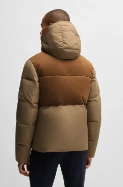 Wasserdichte Reitsport-Jacke mit Cord-Details