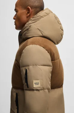 Wasserdichte Reitsport-Jacke mit Cord-Details