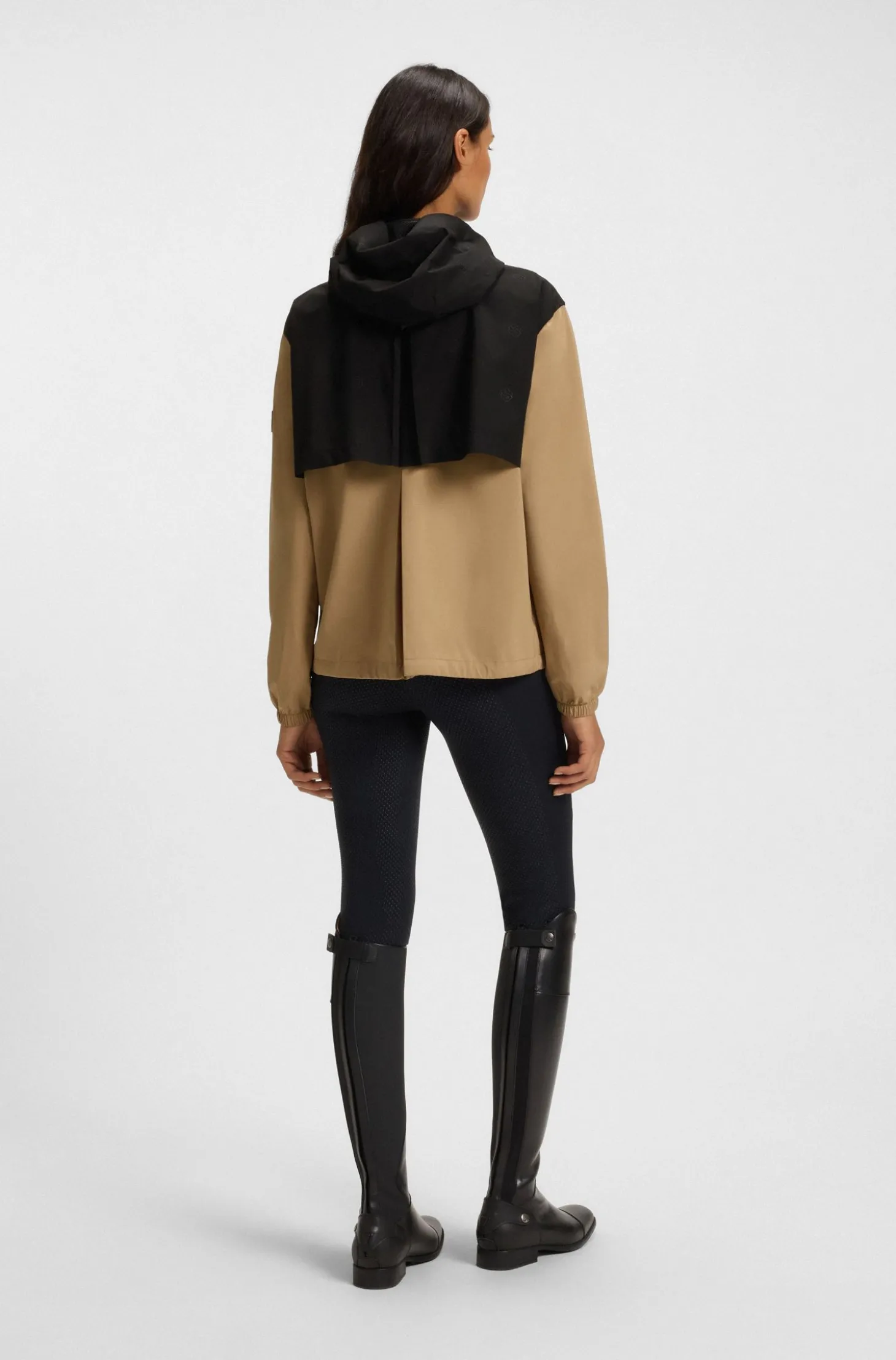 Wasserdichte Reitsport-Regenjacke mit Double-B-Monogrammen