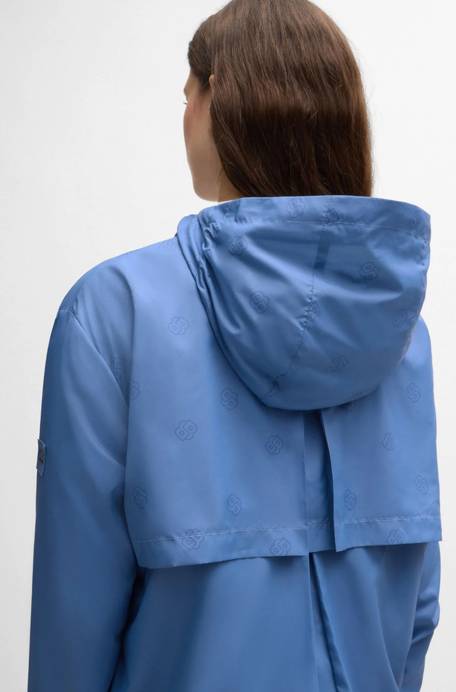 Wasserdichte Reitsport-Regenjacke mit Double-B-Monogrammen